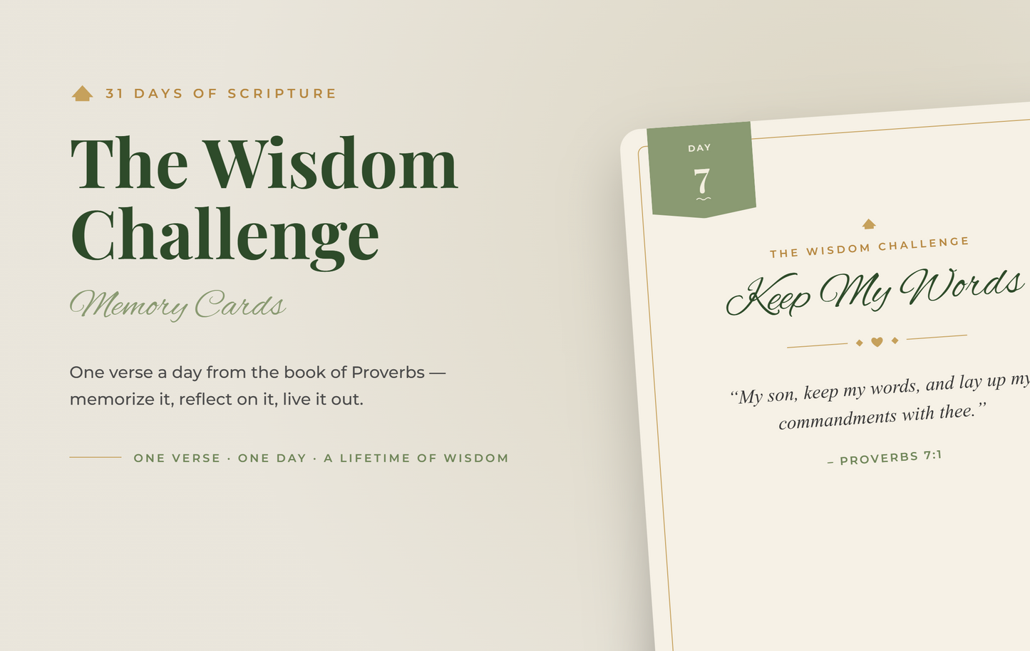 Stay Wise Collection Cards- Proverbs (printable)